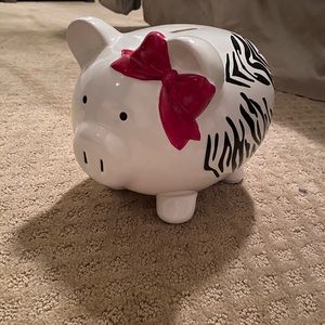 Zebra piggy bank